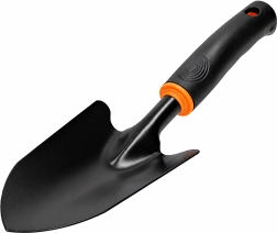 Breite Metall-Gartenschaufel zum Umtopfen und Pflanzen von Pflanzen, 31 cm