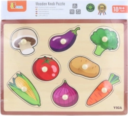 Wooden vegetable shape sorter