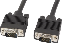 VGA-Kabel 15 m mit Ferritfiltern, doppelte Abschirmung – Lanberg, schwarz