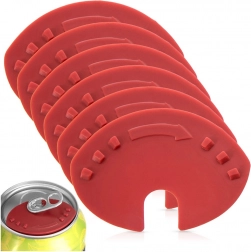 2-in-1 Can Opener and Hygienic Lid, Set of 6