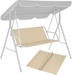 Coussin pour balançoire de jardin 127x100 cm Beige MultiGarden