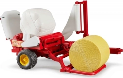 Bruder Bale Wrapper with White and Yellow Bale 1:16