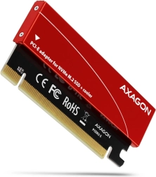 Internal PCIe adapter for M.2 NVMe with aluminum heatsink