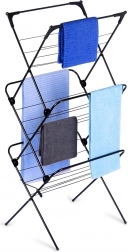 Klappar Metall-Wäschetrockner, schwarz, 61 × 58 × 136 cm