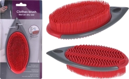 Abwaschbare Kleiderbürste 16 × 8 × 4 cm, grau/rot