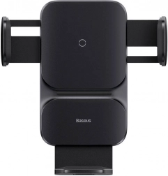 Baseus gravity vent mount with 15 W wireless charging (black)