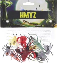 Set aus 12 Kunststoff-Insektenfiguren