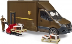 UPS Delivery Van Bruder MB Sprinter with Figure and Accessories
