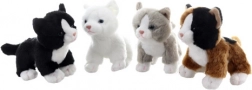 Standing plush cat 15 cm