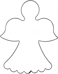 Metall-Ausstechform Engel 9,5 cm