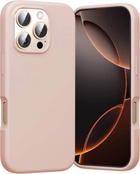 Siliconen hoesje Vention voor iPhone 16 Pro Max met MagSafe, roze