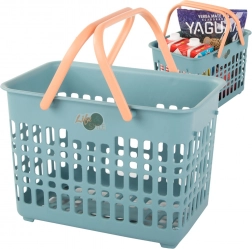 Plastikeinkaufskorb mit klappbaren Griffen