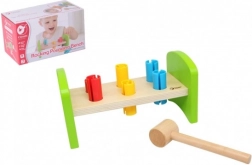 Wooden Hammer Bench with Plastic Pegs Classic World