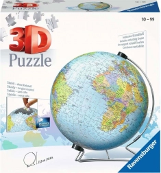Ravensburger 3D Puzzle Earth – Children’s Globe, 180 Pieces