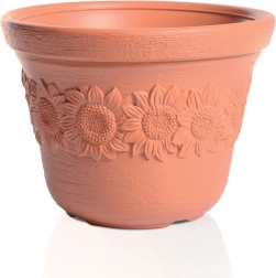 Sunny Brick-Colored Planter 46 cm