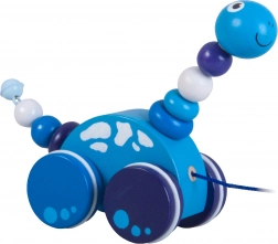 Detoa Pull Along Brontosaurus Blue