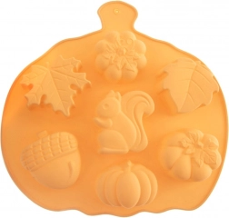 Siliconen bakvorm voor koekjes en muffins herfstmotieven 26 × 25 × 3 cm ORION