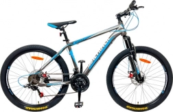MalTrack Mountainbike 26" Stahlrahmen grau/blau