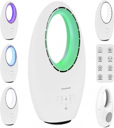 Standventilator ohne Rotorblätter mit LED-Beleuchtung 60W