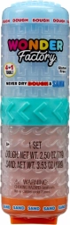 Modellierset Wonder Factory Never Dry Dough & Sand blau und orange
