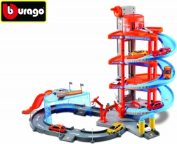 Bburago Garage Street Fire - Mega Dealer Showroom