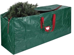 Groene opbergtas voor het opbergen van een kerstboom 122 × 38 × 50 cm