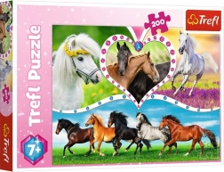 Puzzle 200 Pieces Beautiful Horses TREFL