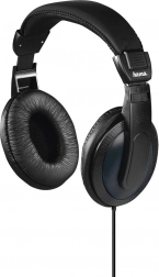 Hama Basic4TV schwarze kabelgebundene Over-Ear-Kopfhörer mit extralangem Kabel