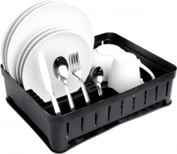 Black dish rack 39.5 × 31 × 12 cm
