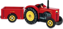 Le Toy Van Red Tractor and Trailer