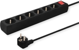 Savio Extension Cable with Six Grounded Sockets