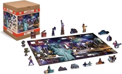 Wooden Puzzle New York at Night