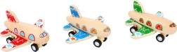 Houten pull-back vliegtuig small foot – rood
