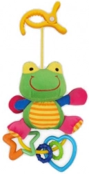 Jouet en peluche avec hochet grenouille BABY MIX
