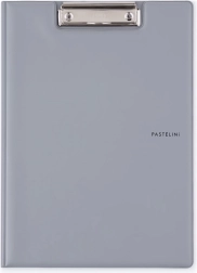 Dubbele map A4 plastic Pastelini grijs