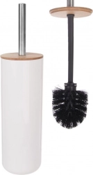 Bambus-WC-Bürste mit Ständer WHITNEY, weiß, 37 cm