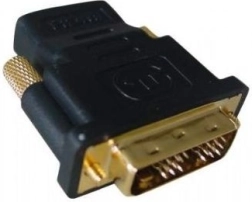 HDMI (female) to DVI (male) adapter with gold-plated contacts