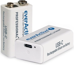 EverActive-accu 9V 550mAh USB-C