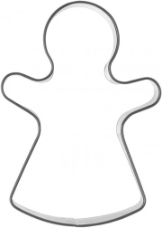 Stainless steel cookie cutter doll 6.8 cm