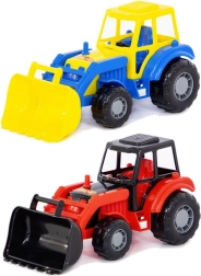 Tracteur en plastique avec pelle frontale pour enfants