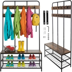 Staande halrek met kapstok 182 cm Ruhhy