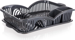 Dish rack with tray 45 × 31 cm myKitchen, anthracite