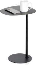 Metalen bijzet-salontafel zwart 35 × 25 × 53 cm