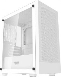 Darkflash M305 micro‑ATX PC case without fans – white