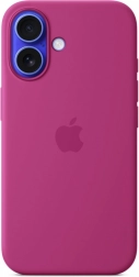 Silicone Case with MagSafe for iPhone 16 - Vibrant Pink