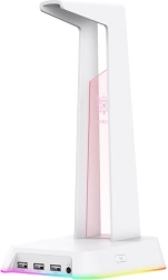 Support pour casque avec éclairage coloré ONIKUMA, blanc