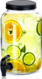 Getränkespender aus Glas mit Hahn 3,2 l
