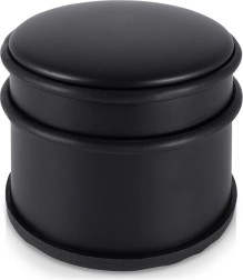 Steel door stop black 9 cm