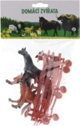 Paardjes met omheining in zakje