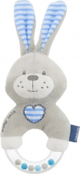 Baby plush rattle Baby Mix blue rabbit